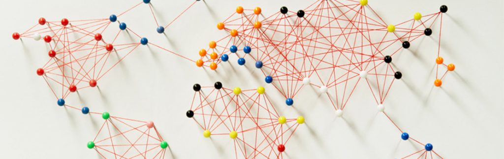 在地图上的别针