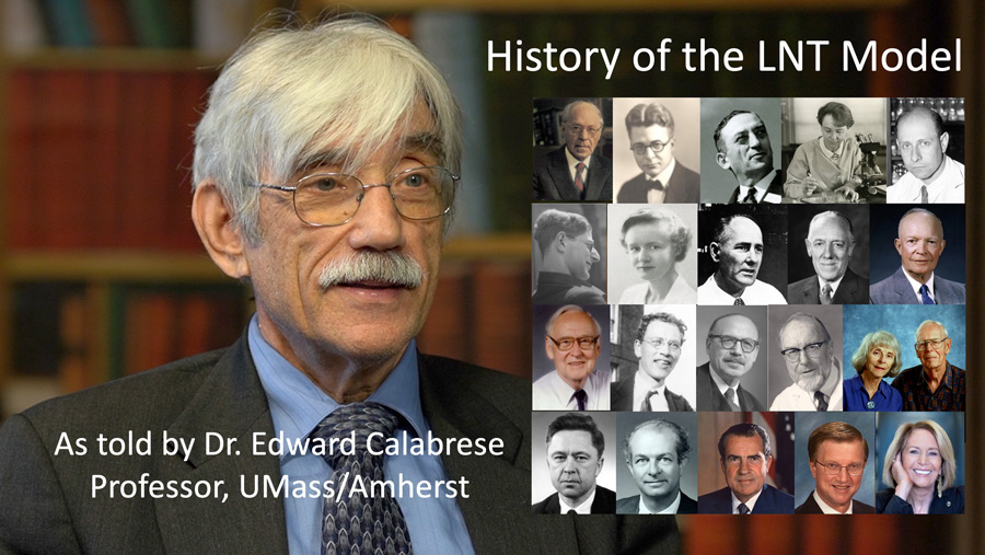由22部分编程的视频系列中, “线性无轨迹模型历史”,Calabrese概述LNT模型历史